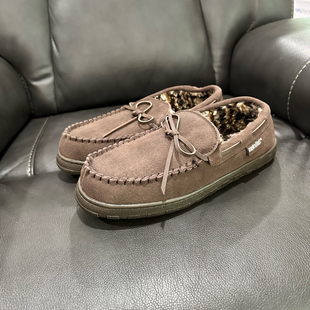 Dark Brown Muk Luks- House Shoes